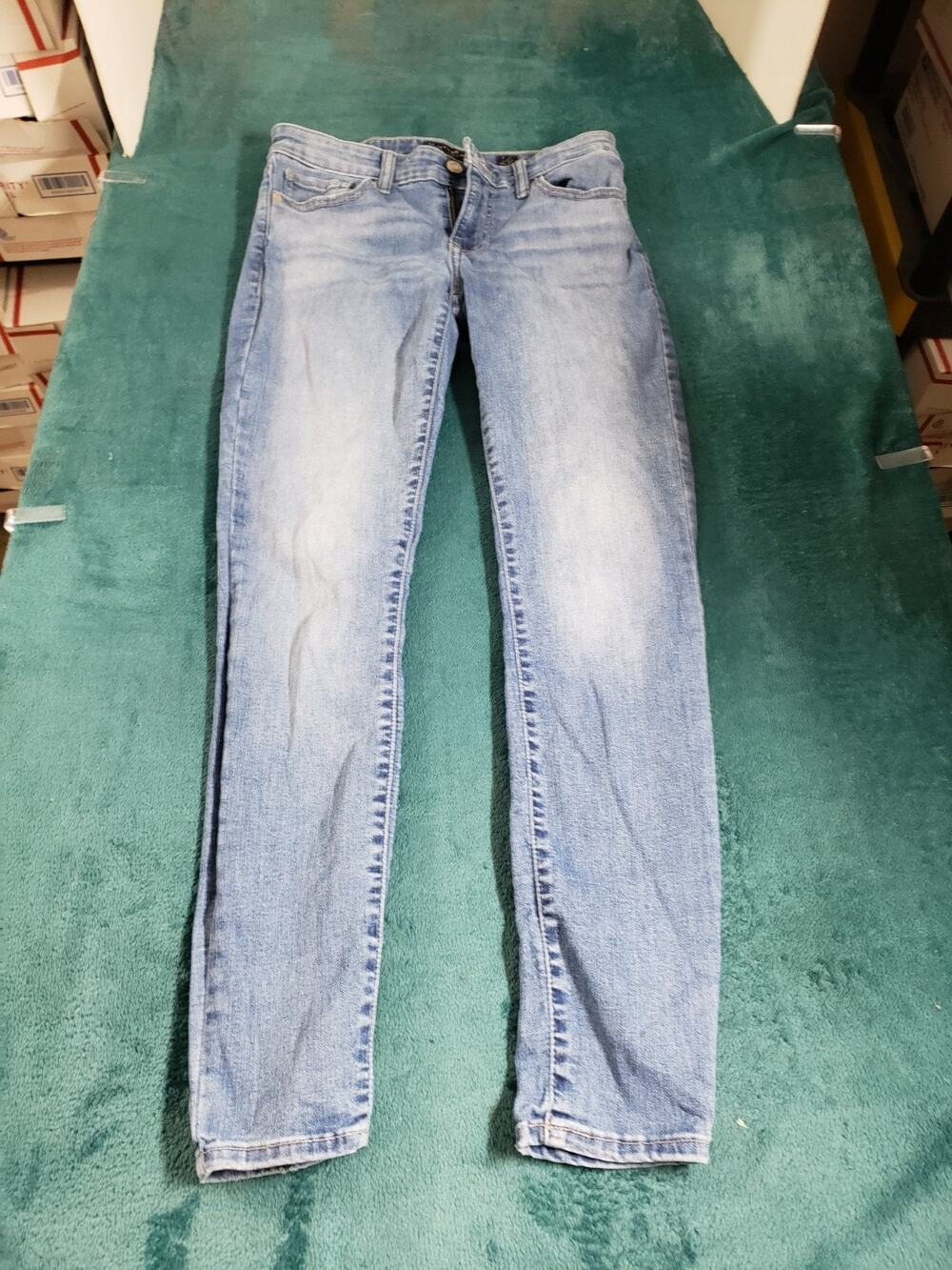 Lucky Brand Jeans Size 4 Womens Blue Stretch Pants Low Rise Skinny Stella